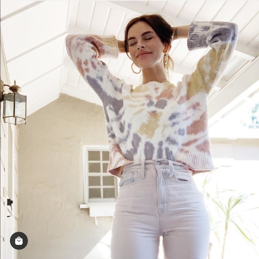 Madewell Tie Dye Westford Pullover Sweater XS